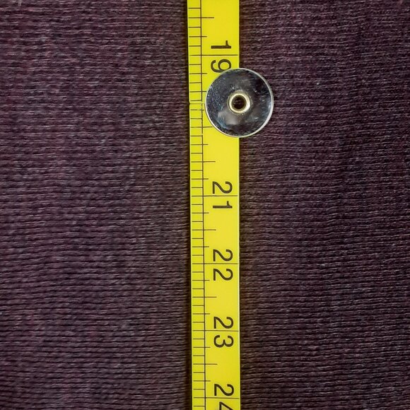 H & M Basic Woman's Polyester & Wool Top Size MEDIUM, Burgandy Color, 3/4 Sleeve - Picture 6 of 8